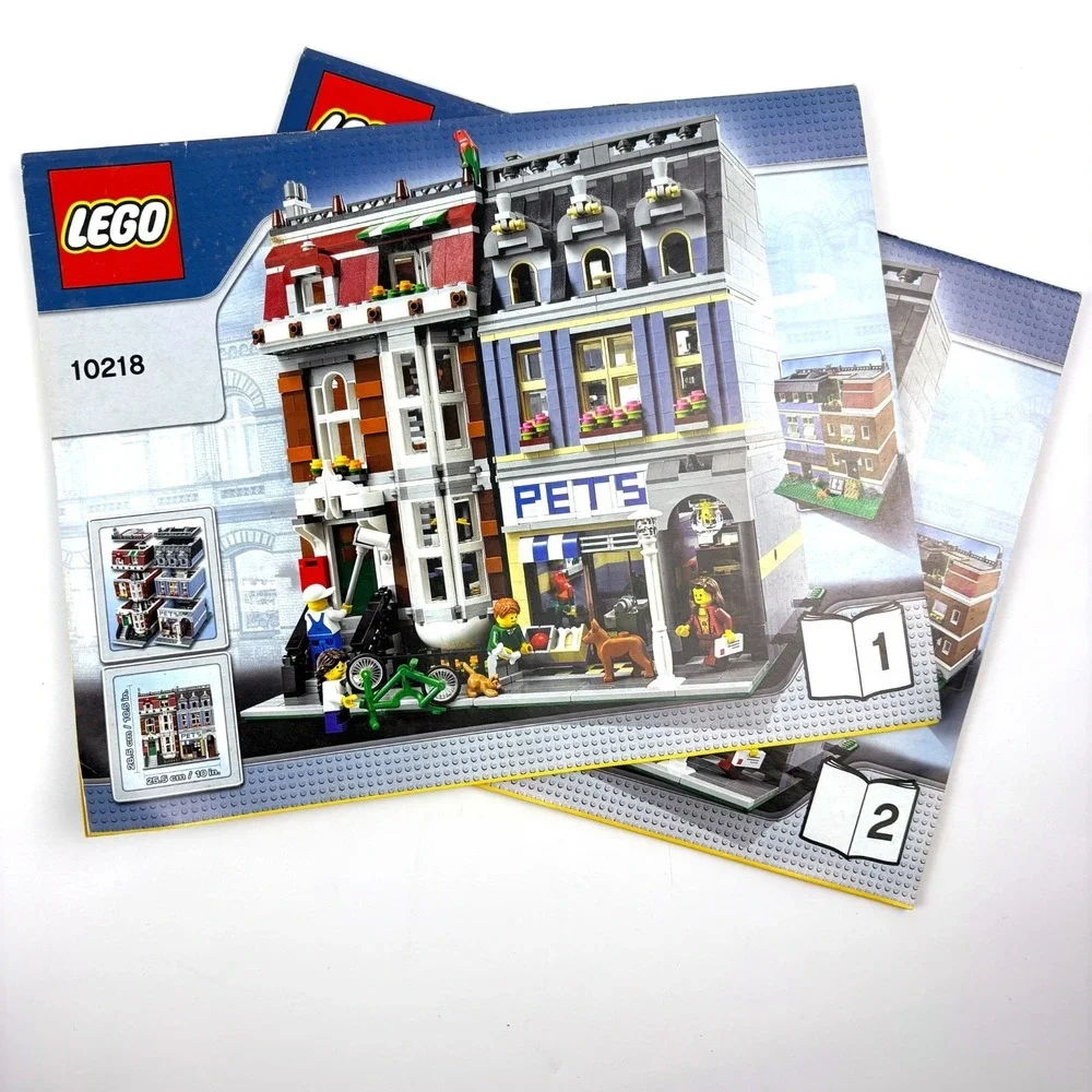 Lego Creator Expert Pet Shop 10218 Instruction Manuals Books‎ 1 & 2 Only Modular